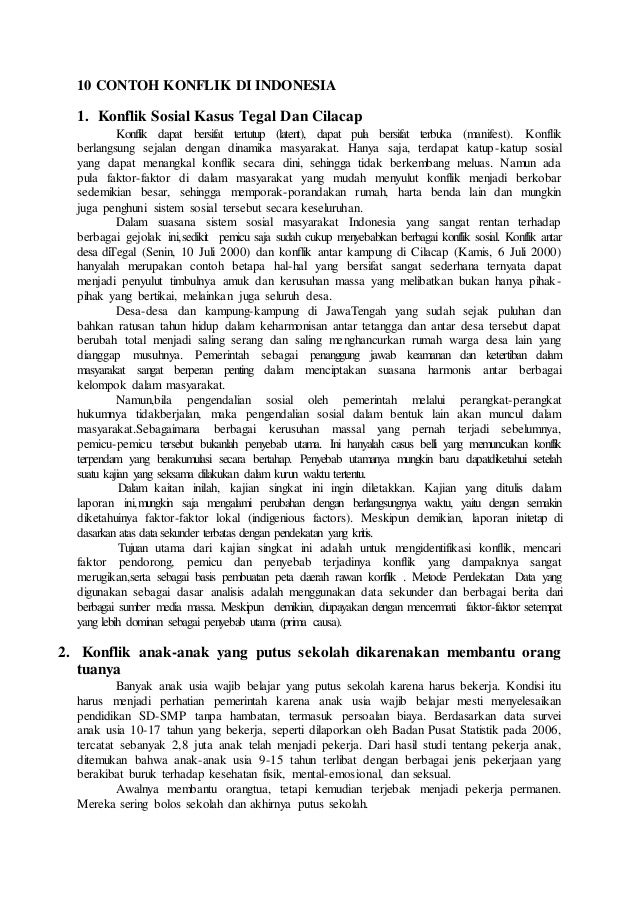 10 contoh konflik_di_indonesia