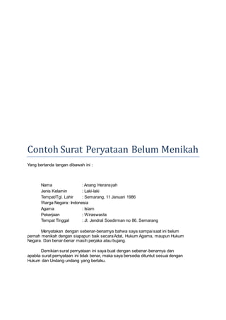 10 Contoh Surat Pernyataan Terbaru