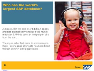 Forgotten something?SAP BusinessObjects reports recently helped to catch a gang of French bank robbers.When thieves broke into a French bank vault, they left behind the acetylene gas canisters used for powering their cutting torches. Using the serial numbers on the canisters, an SAP BusinessObjects customer, ran reports identifying who had bought the gas - helping the police to catch the criminals!6Social responsibility