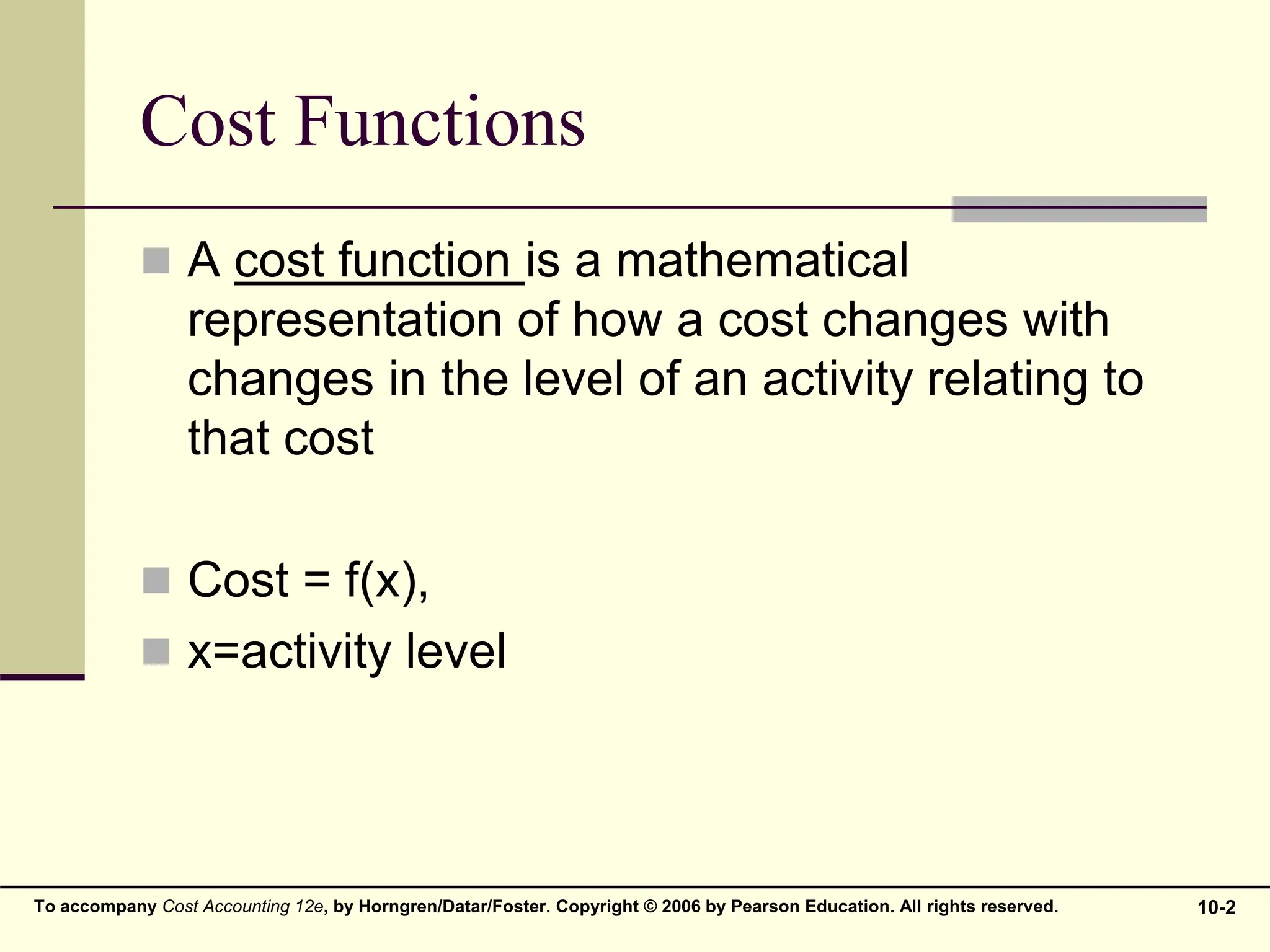 10 Cost Behavior HIGH - LOW METHOD.ppt