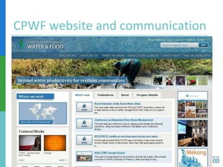 CPWF website and communication
 