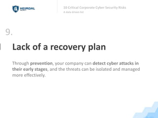10 Critical Corporate Cyber Security Risks | PPTX