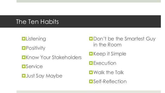 10 Critical Habits of Effective Security Managers 10 Critical Habits of Effective Security Managers