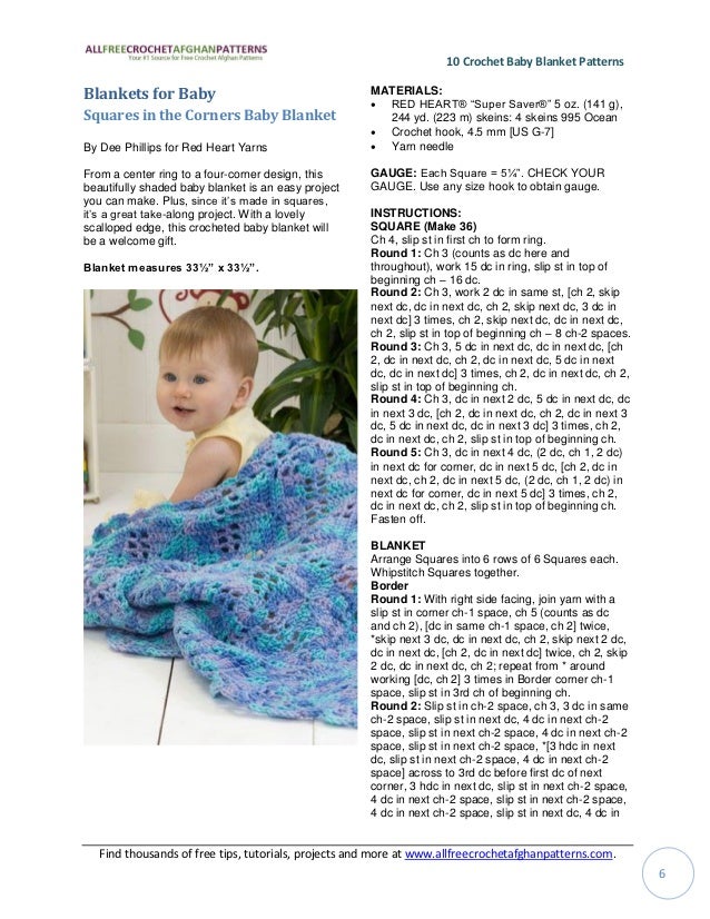 10 crochet baby blanket patterns e book