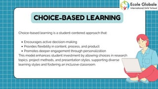 Choice Based Learning Examples Cultivating Student Agency Through Choice-Based Learning | PDF