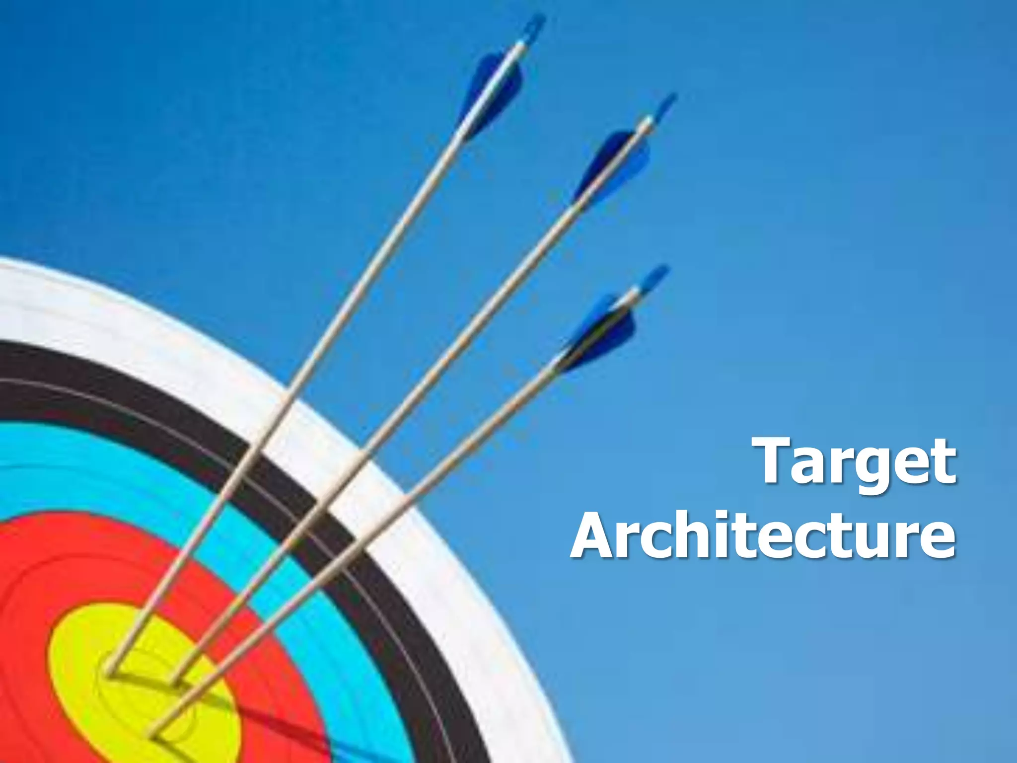 Target
Architecture
 