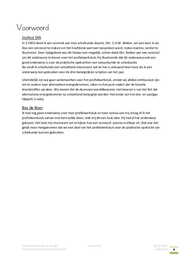 Profielwerkstuk Zonneenergie