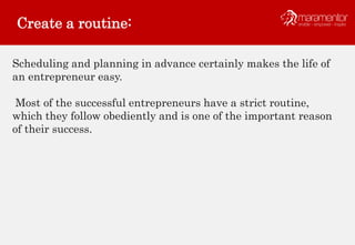 10 daily habits of most successful entrepreneurs | PPTX