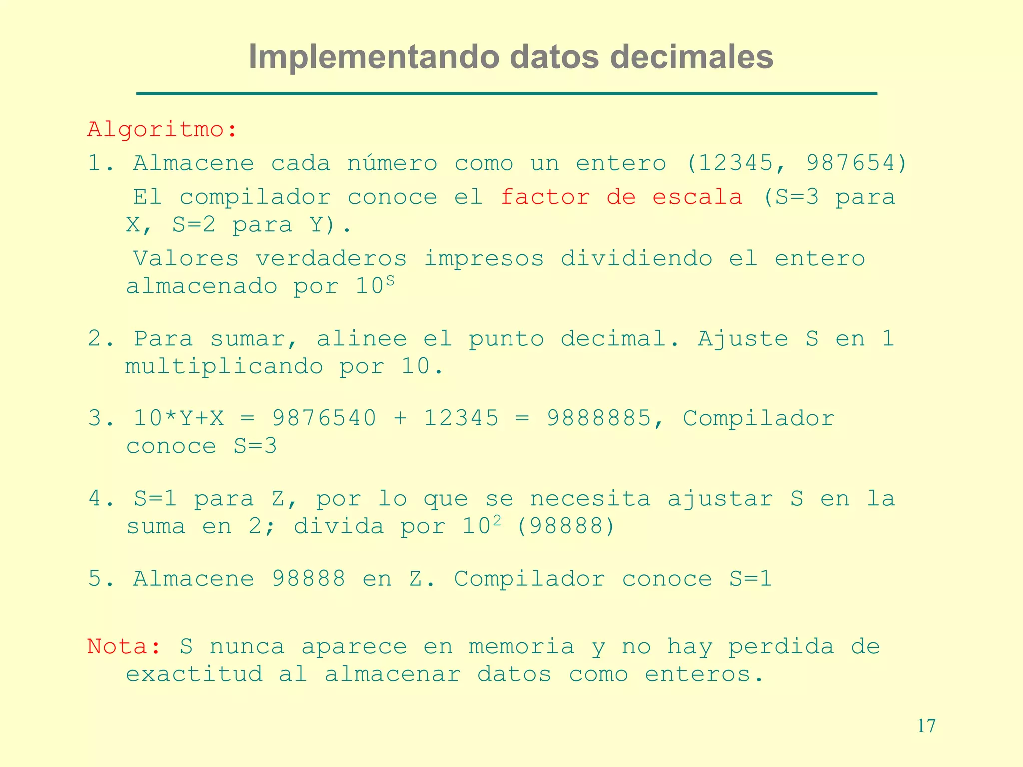 Datos Escalares