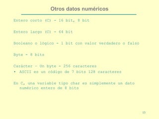Datos Escalares