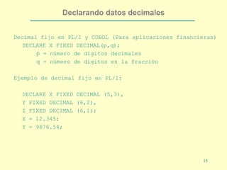 Datos Escalares