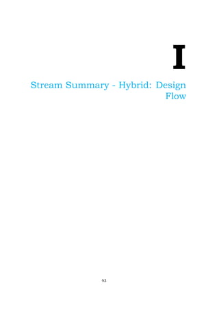 I
Stream Summary - Hybrid: Design
Flow
93
 
