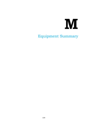 M
Equipment Summary
109
 