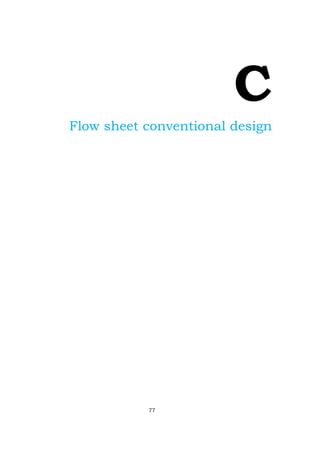 C
Flow sheet conventional design
77
 
