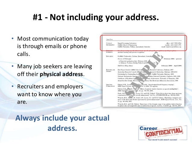 resume mistakes