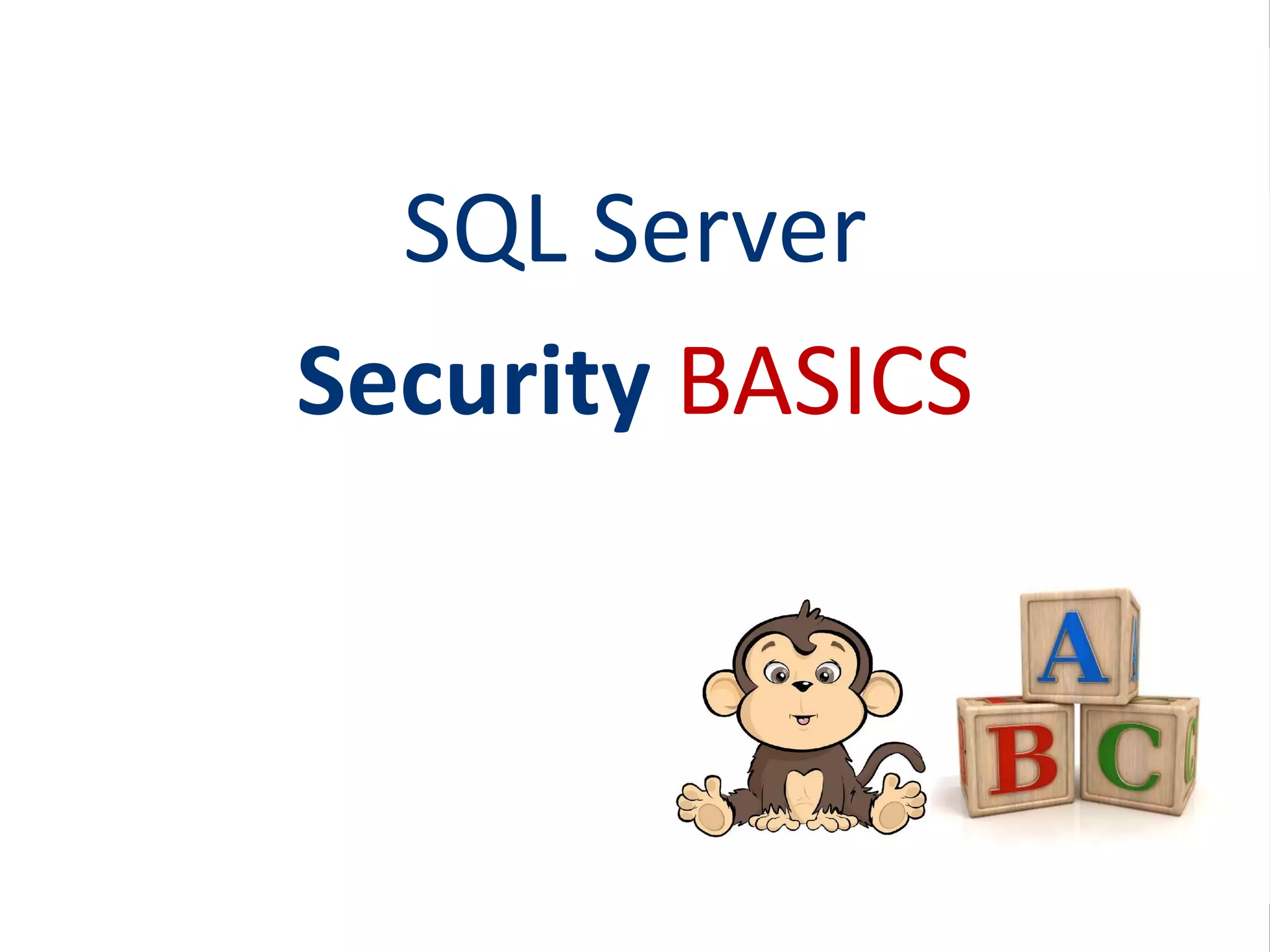 SQL Server Security BASICS 