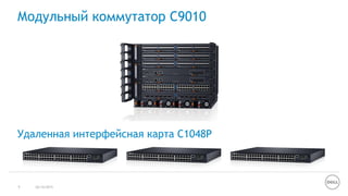 Модульный коммутатор C9010
26/10/20159
Удаленная интерфейсная карта C1048P
 