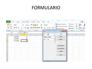 FORMULARIO
 