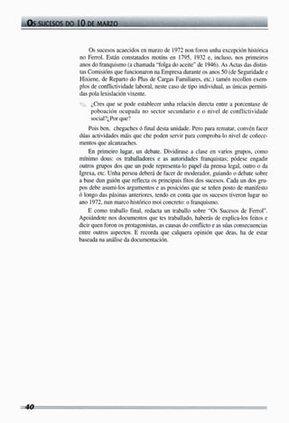 10 de marzo. unidade didáctica