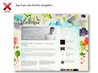 See if you can find the navigation…