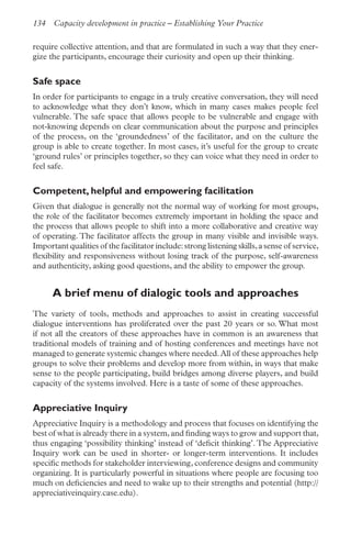 10 dialogue   the place of dialogue in capacity development - marianne bojer - capacity development in practice chapter 10