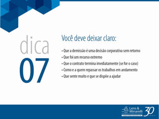 10 DICAS - SAIBA COMO DEMITIR BEM