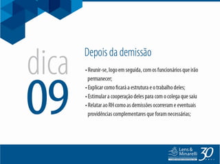 10 DICAS - SAIBA COMO DEMITIR BEM