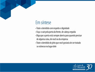 10 DICAS - SAIBA COMO DEMITIR BEM