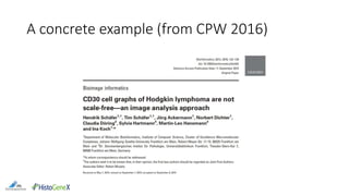 A concrete example (from CPW 2016)
 