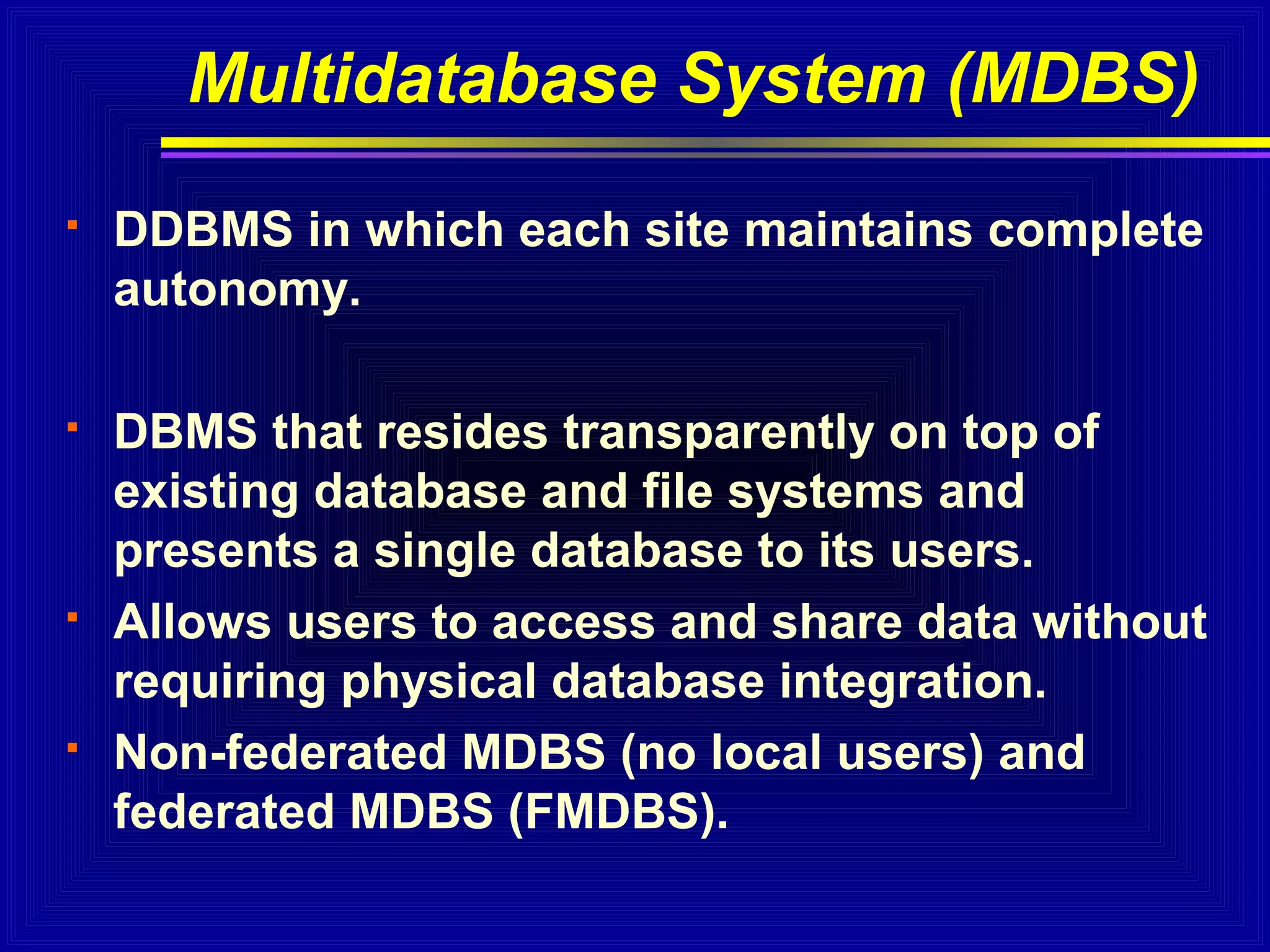 Distributed Database System | PPT