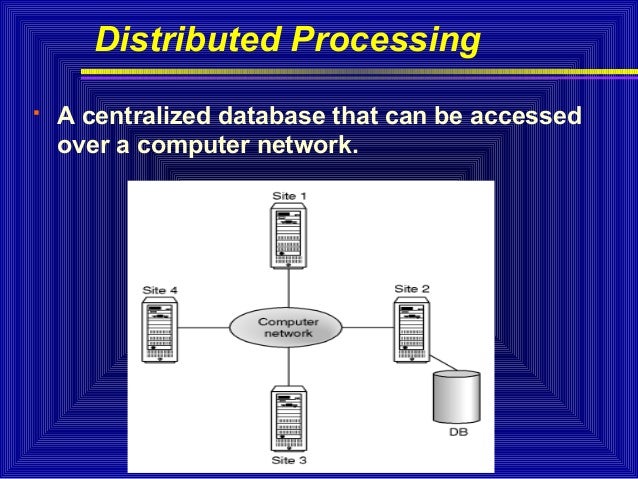 why distributed dbms is used
