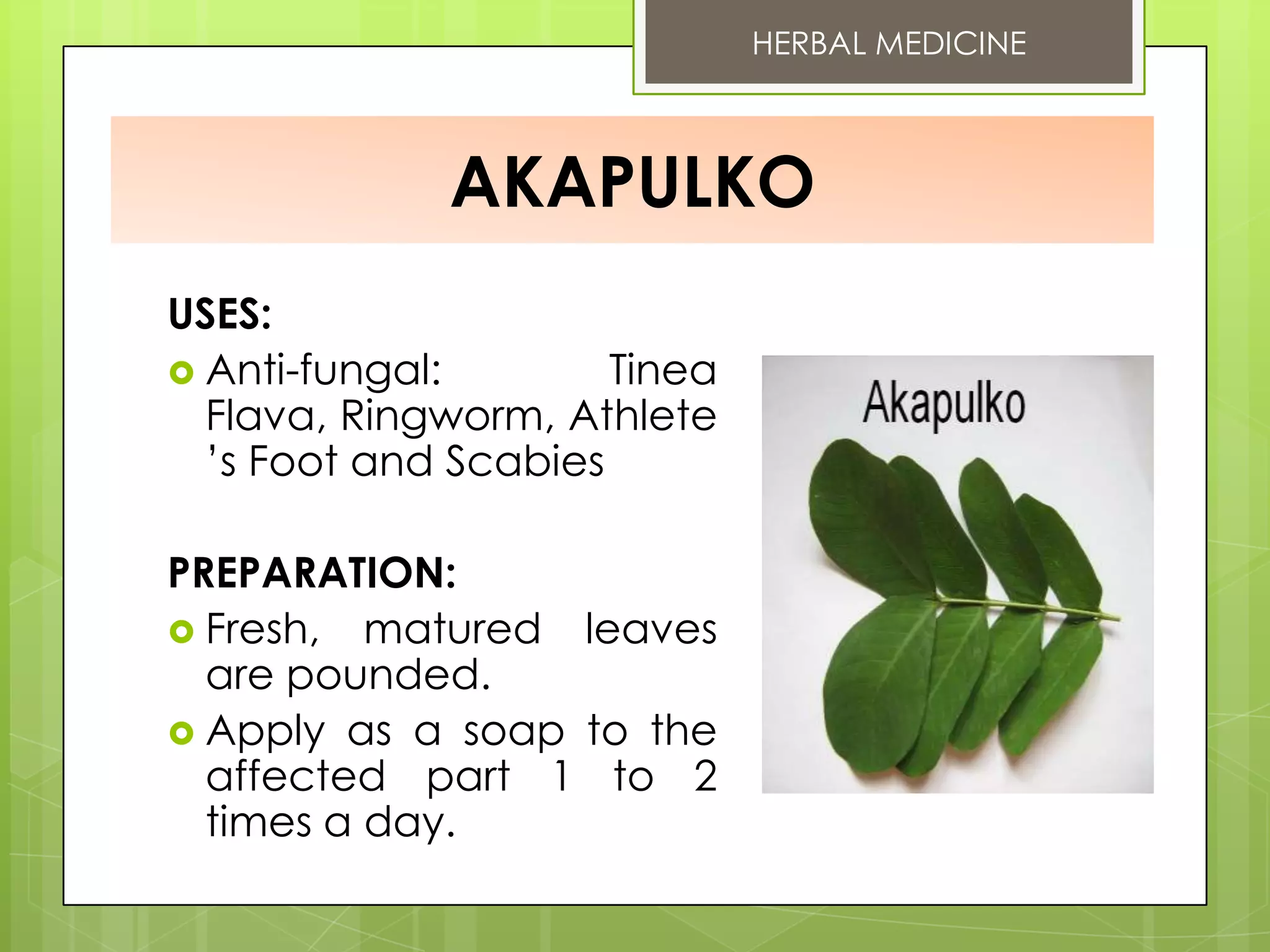 10 DOH Approved Herbal Medicine PPT