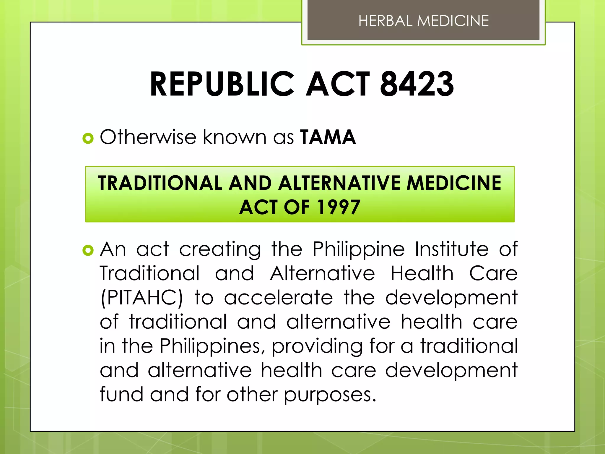 10 DOH Approved Herbal Medicine PPT