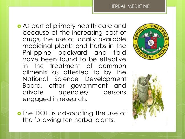 10 DOH Approved Herbal Medicine