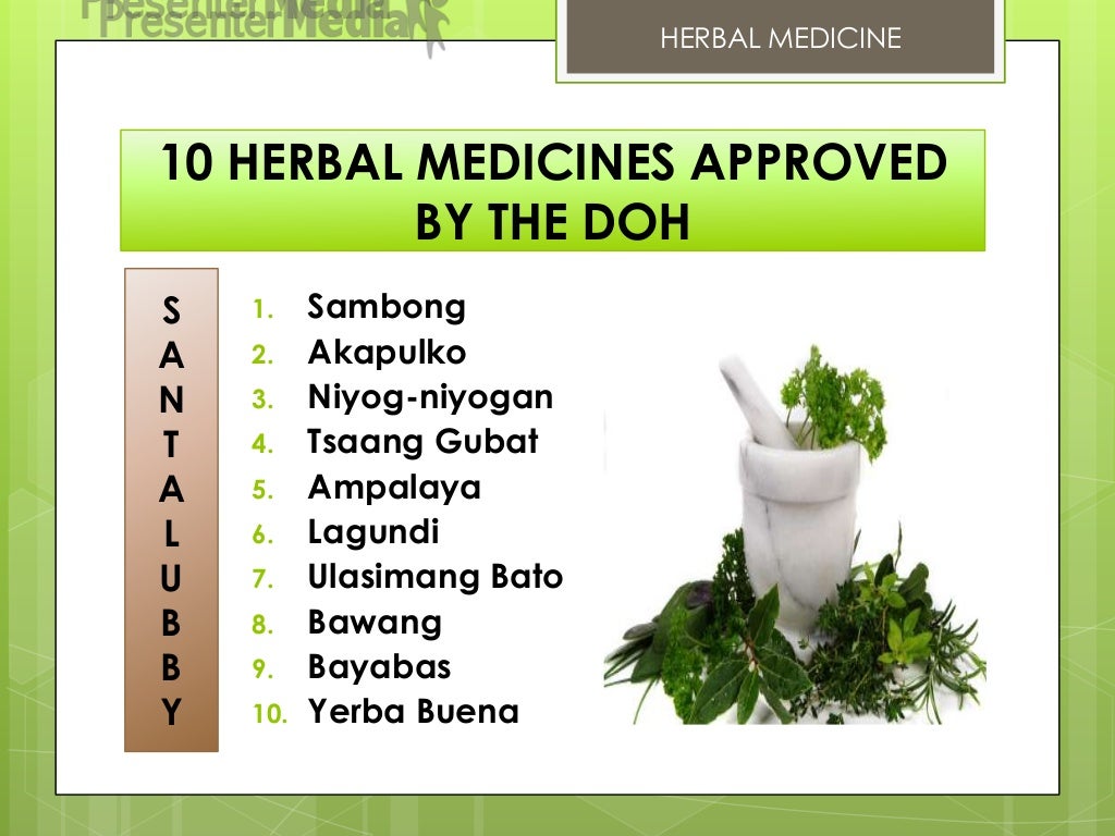 10 DOH Approved Herbal Medicine