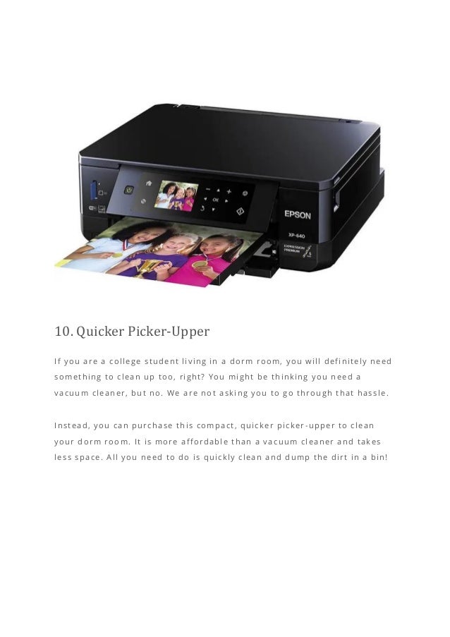 10. Quicker Picker-Upper
If you are a college student living in a dorm room, you will definitely need
something to clean up too, right? You might be thinking you need a
vacuum cleaner, but no. We are not asking you to go through that hassle.
Instead, you can purchase this compact, quicker picker -upper to clean
your dorm room. It is more affordable than a vacuum cleaner and takes
less space. All you need to do is quickly clean and dump the dirt in a bin!
 
