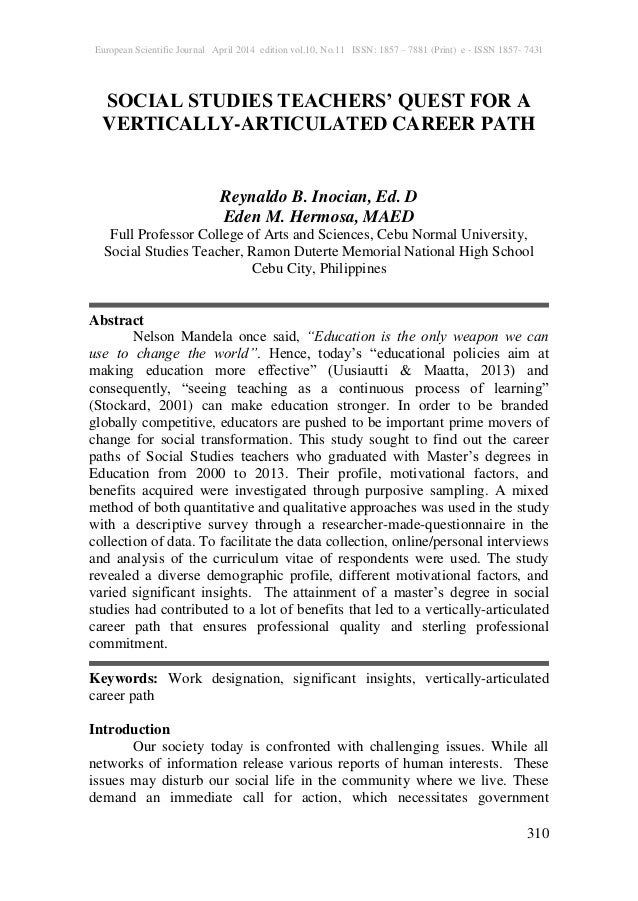 European Scientific Journal April 2014 Edition Vol Issn 1857 European Scientific Journal April 2014 Edition Vol Issn 1857