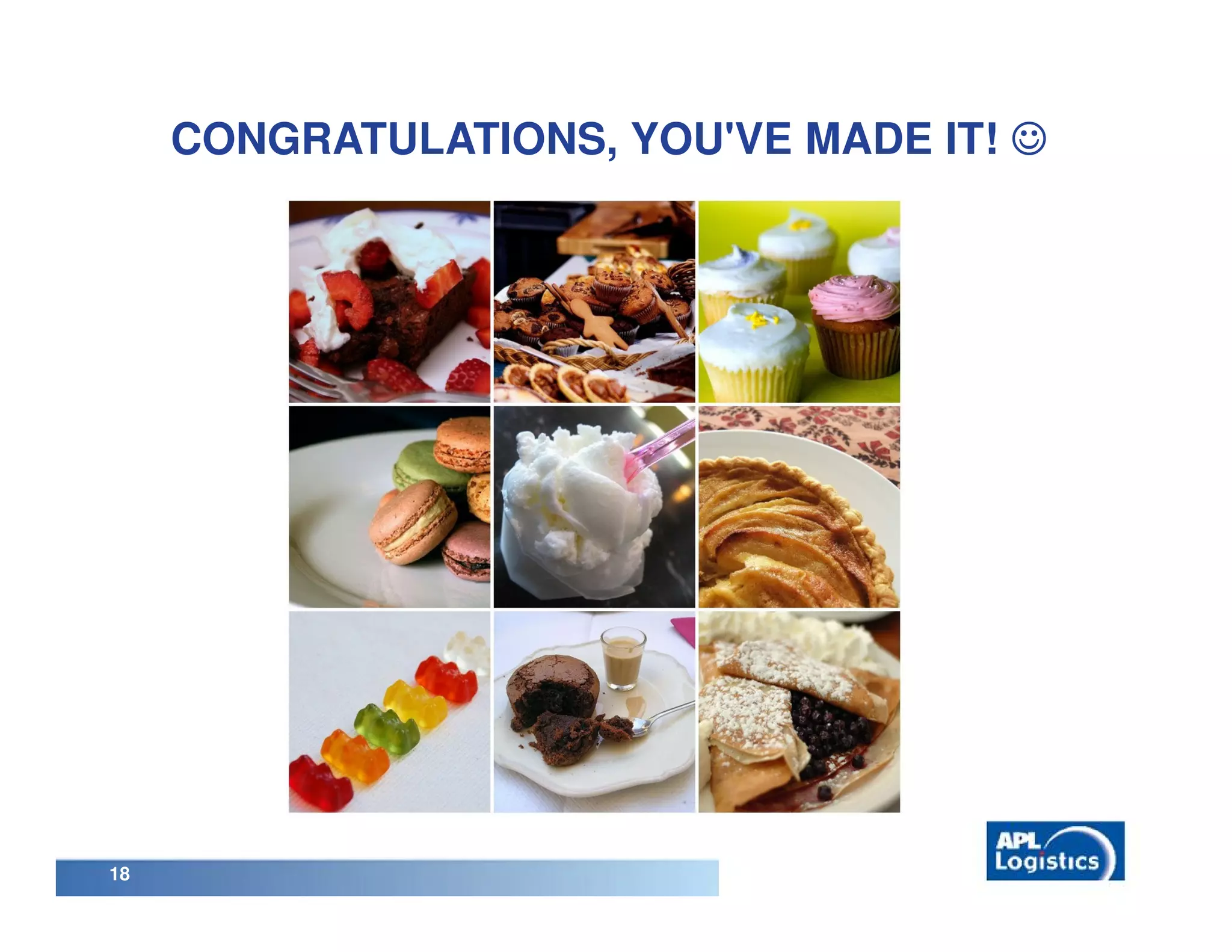 CONGRATULATIONS, YOU'VE MADE IT! ☺




18
 