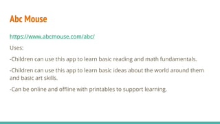 10 Educational Apps | PPTX