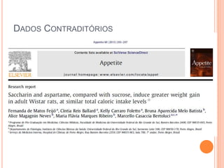 DADOS CONTRADITÓRIOS
 