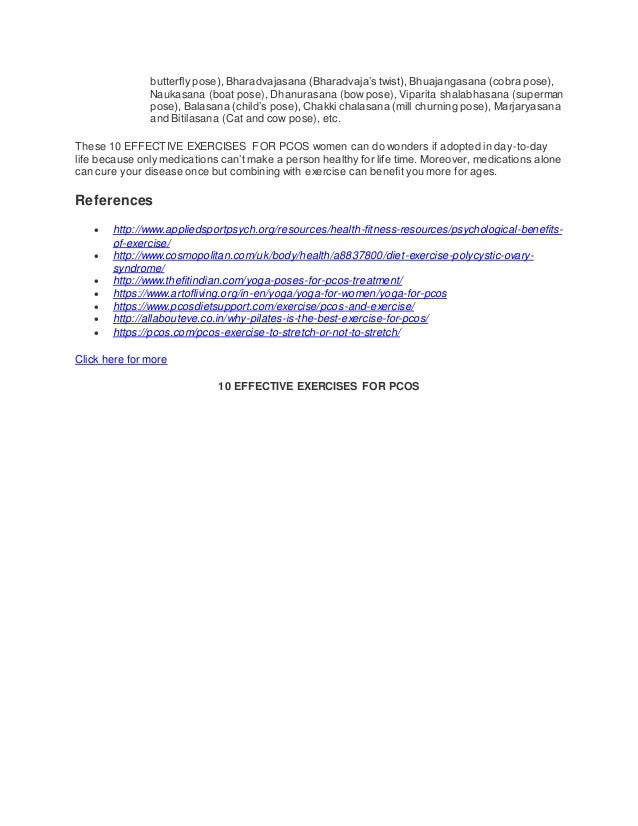 10 Effective Exercises For Pcos