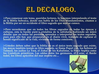 EL DECALOGO. ,[object Object]