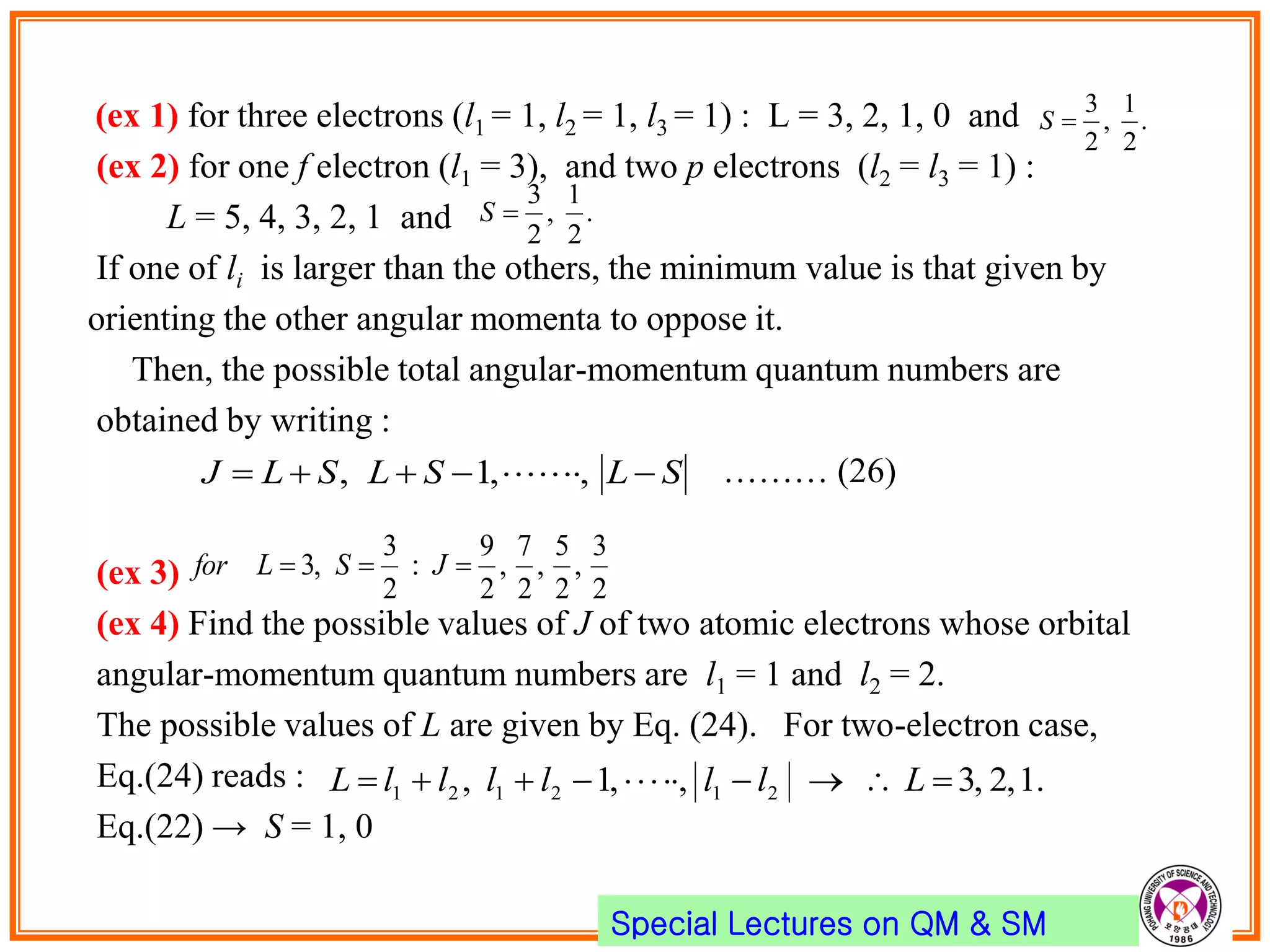 (10) electron spin & angular momentum coupling | PDF