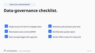 Hr Database Policy Employee Database Management: Best Practices for Indian Companies | PPTX