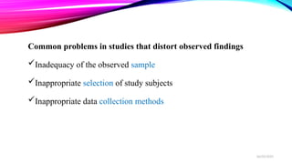 Inapropriate Data Collection 10 Evaluation of evidence for epidemiology purpose | PPTX
