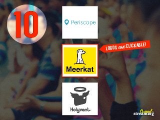 z
10
Crowd-
streaming
LOGOS are CLICKABLE!
 