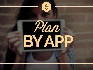 Plan

BY APP
Event management dashboards used to be very complex spreadsheets that cost incredible
amounts. Apps are not just funny games anymore, they can be complex event management
systems, so that you can have your project with you at all times.

 