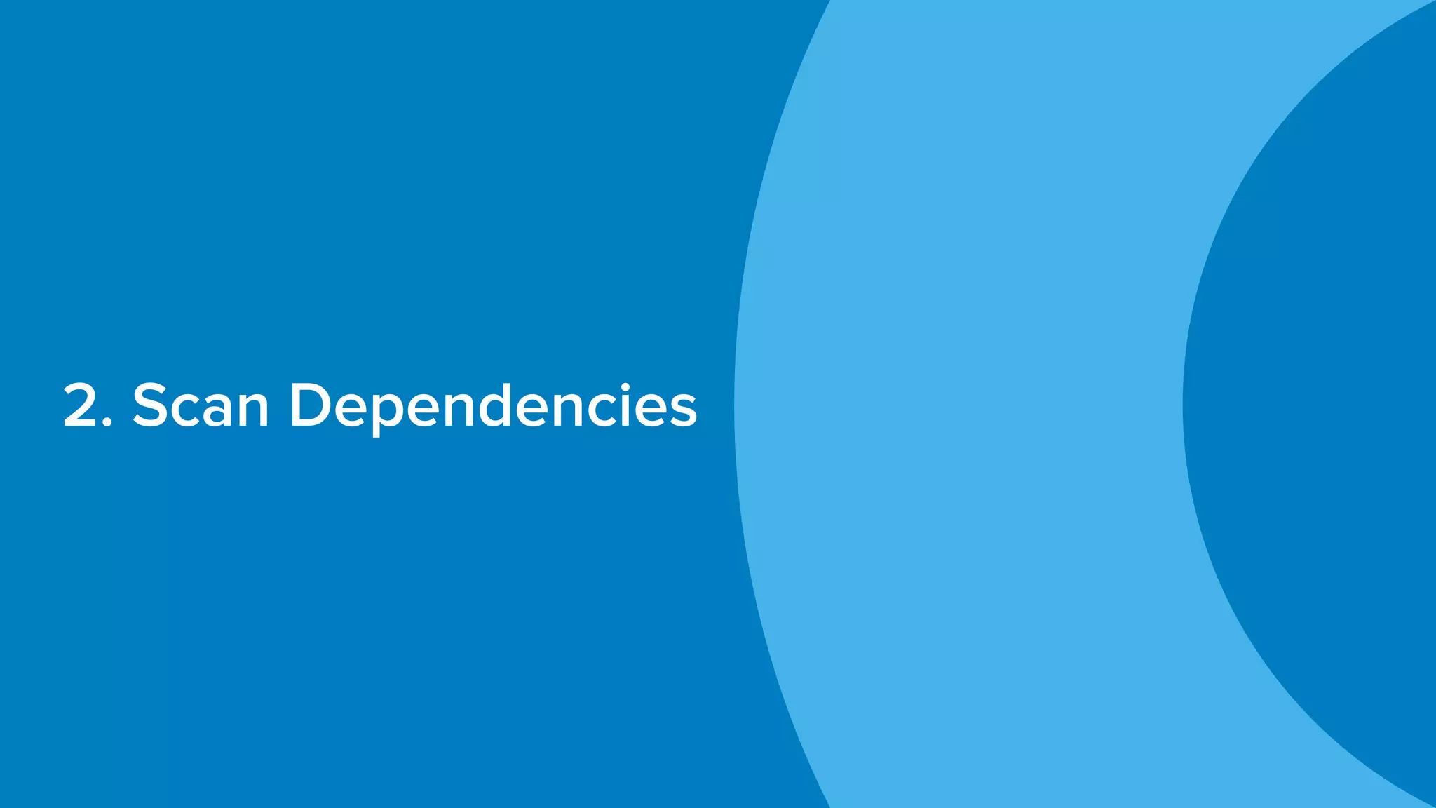 2. Scan Dependencies
 