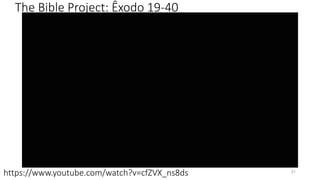 The Bible Project: Êxodo 19-40
31
https://www.youtube.com/watch?v=cfZVX_ns8ds
 