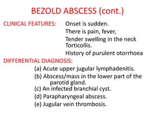 EXTRACRANIAL /INTRATEMPORAL COMPLICATIONS OF CSOM | PPTX
